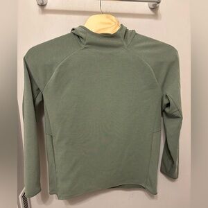Lululemon GridLiner Fleece Hoodie Mens XL Green Twill Pullover LM3CYSS